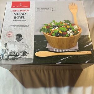 Emril Bamboo Salad Bowl Set